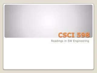 CSCI 598