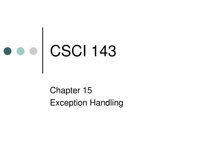 csci 143