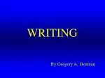WRITING - slide 1