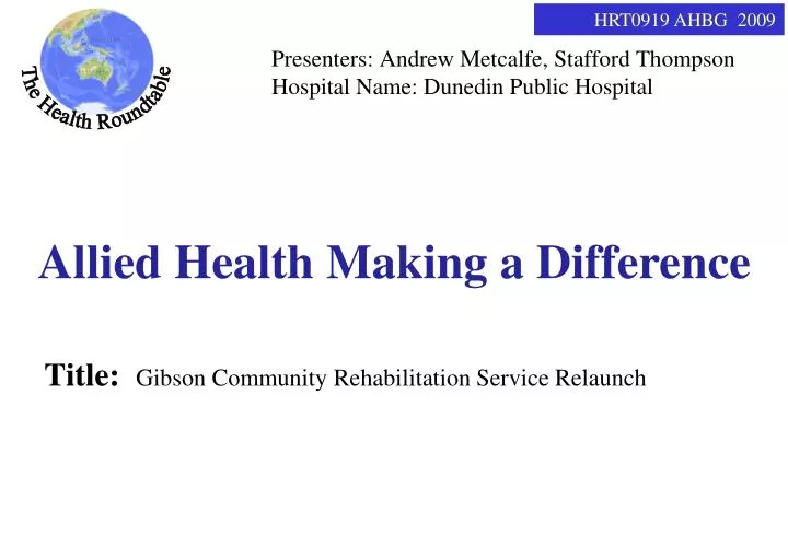 title gibson community rehabilitation service relaunch