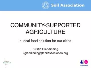 COMMUNITY-SUPPORTED AGRICULTURE