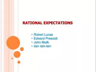 rational expectations