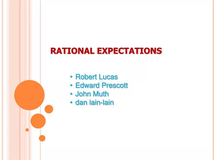 rational expectations