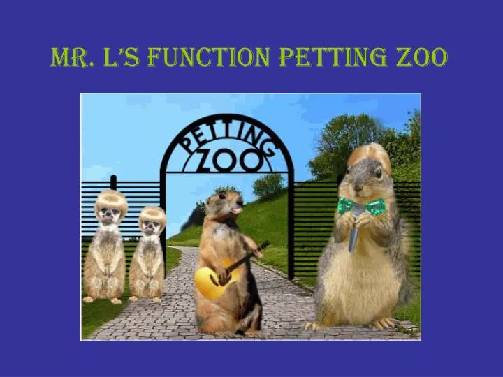 mr l s function petting zoo