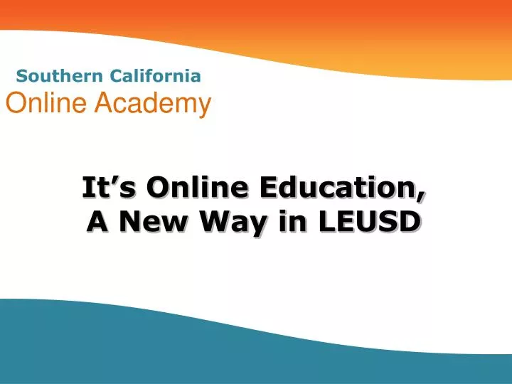 southern california online academy