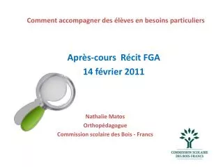 comment accompagner des l ves en besoins particuliers