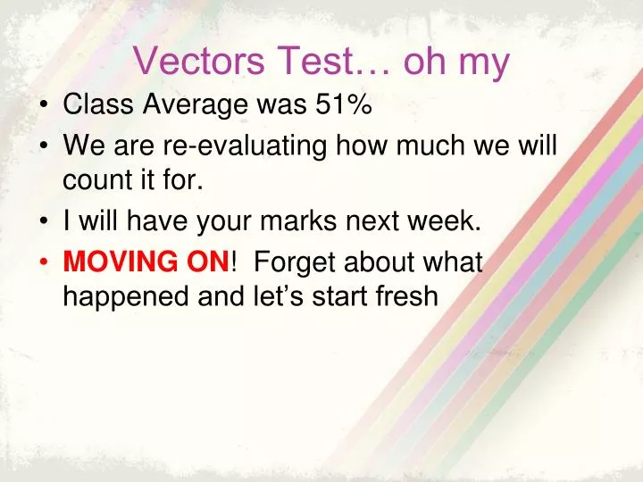 vectors test oh my