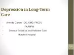 Depression in Long-Term Care - slide 1