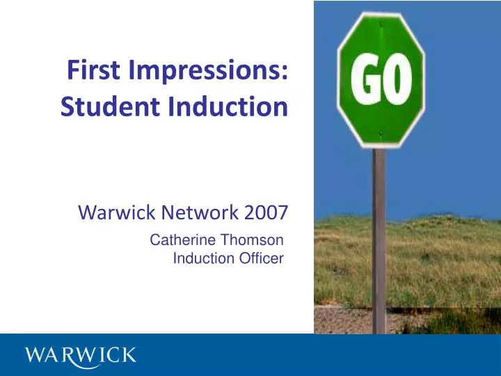 first impressions student induction
