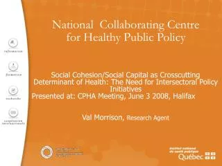 National Collaborating Centre for Healthy Public Policy