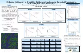 Evaluating the Recovery of Crystal Size Distributions from Computer Generated Microstructures