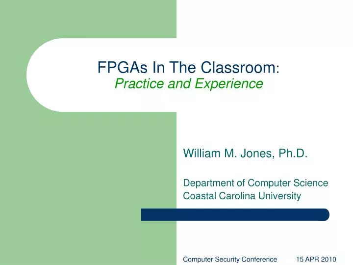 fpgas in the classroom practice and experience