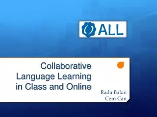Collaborative Language Learning in Class and Online
