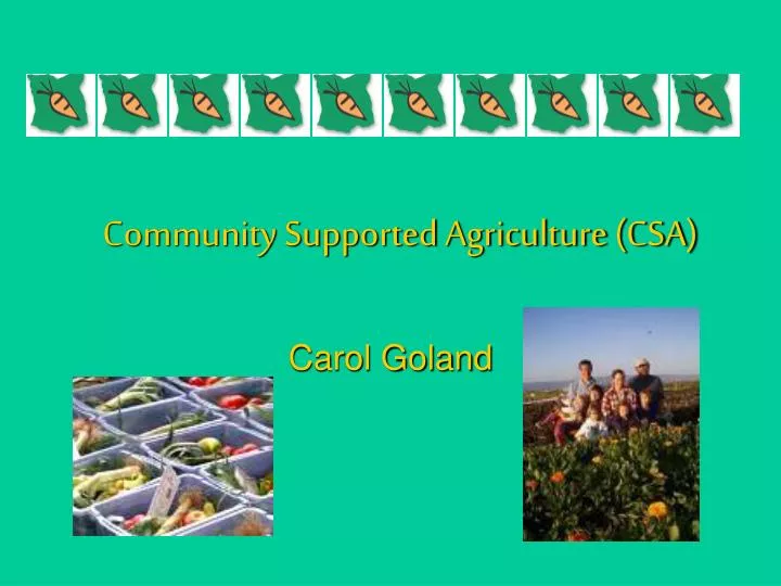 community supported agriculture csa