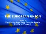 THE EUROPEAN UNION - slide 1
