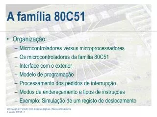 a fam lia 80c51