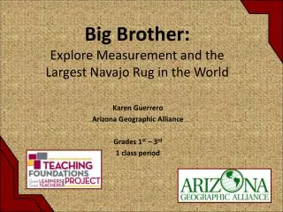 Big Brother: Explore Measurement and the Largest Navajo Rug in the World