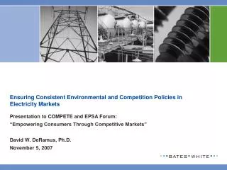 Ensuring Consistent Environmental and Competition Policies in Electricity Markets
