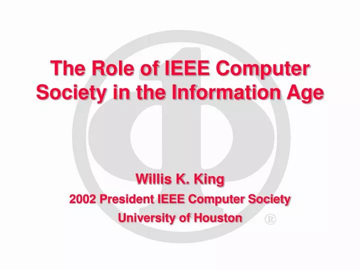 the role of ieee computer society in the information age