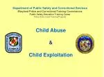 Child Abuse &amp; Child Exploitation