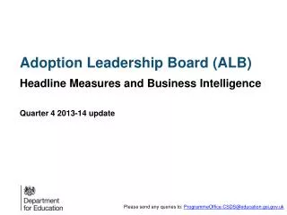 Adoption Leadership Board (ALB)
