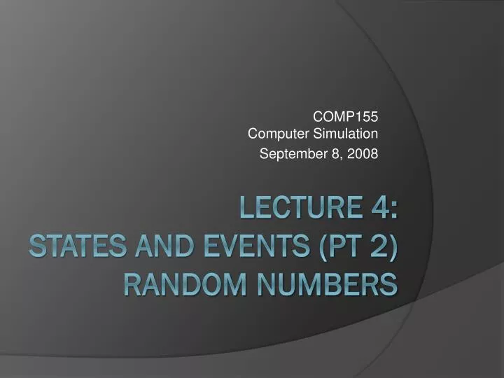 comp155 computer simulation september 8 2008