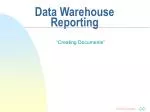 Data Warehouse Reporting - slide 1