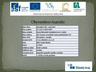 obyvatelstvo austr lie