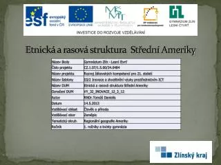 etnick a rasov struktura st edn ameriky