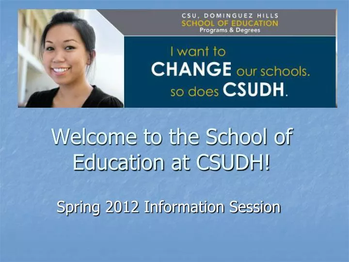 welcome to the school of education at csudh