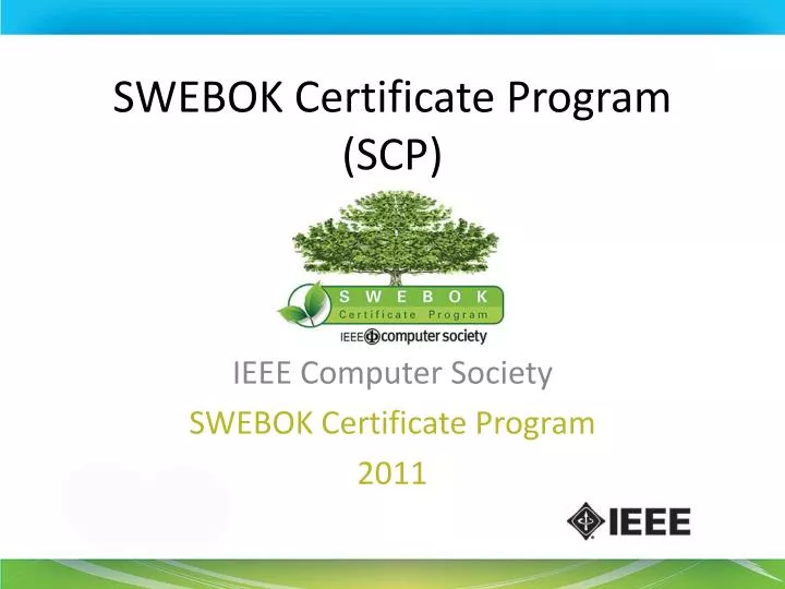 swebok certificate program scp
