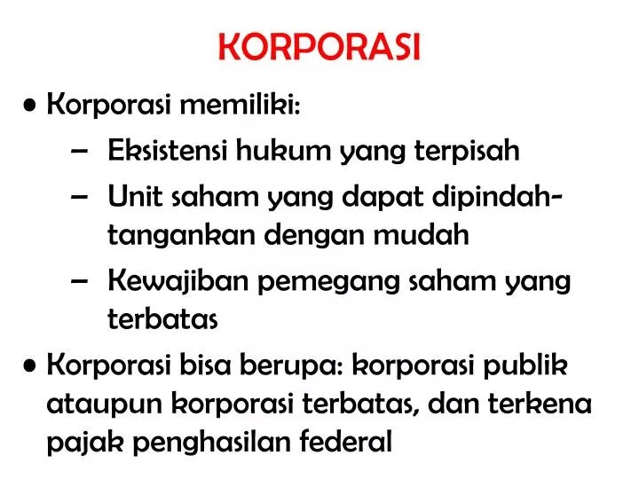 korporasi