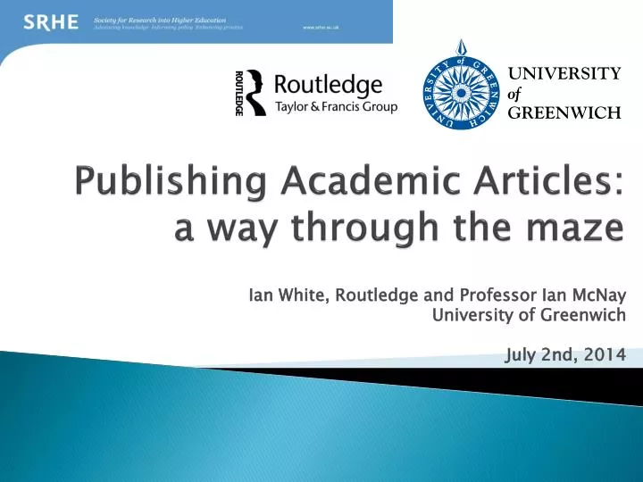 publishing academic articles a way through the maze