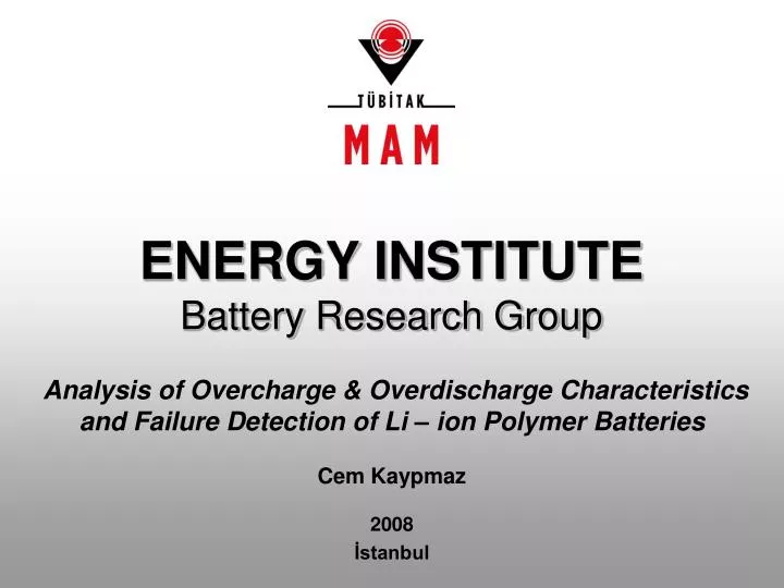 energy institute battery research group
