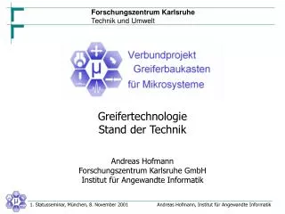 greifertechnologie stand der technik