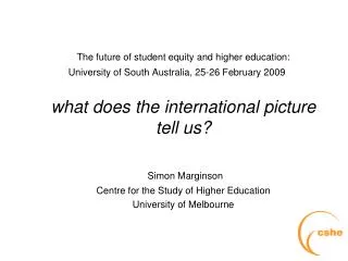 The future of student equity and higher education: