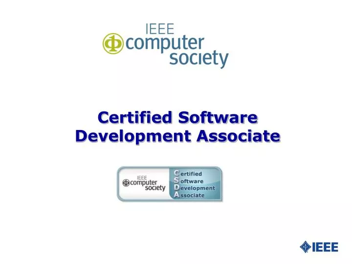 certified software development associate