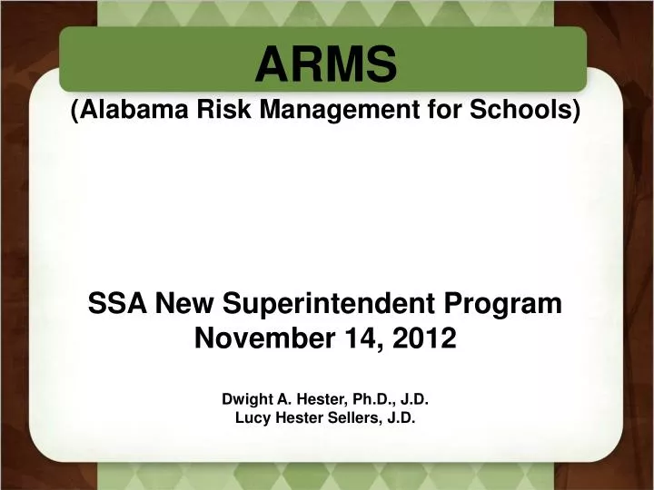 arms alabama risk management for schools