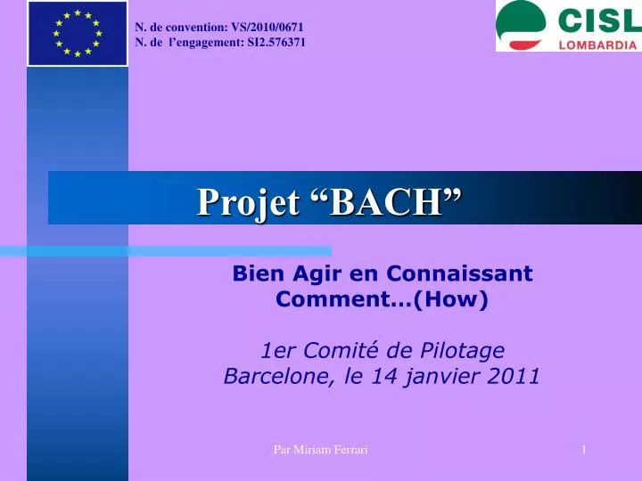 projet bach