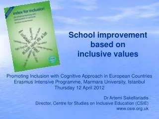 School improvement based on inclusive values