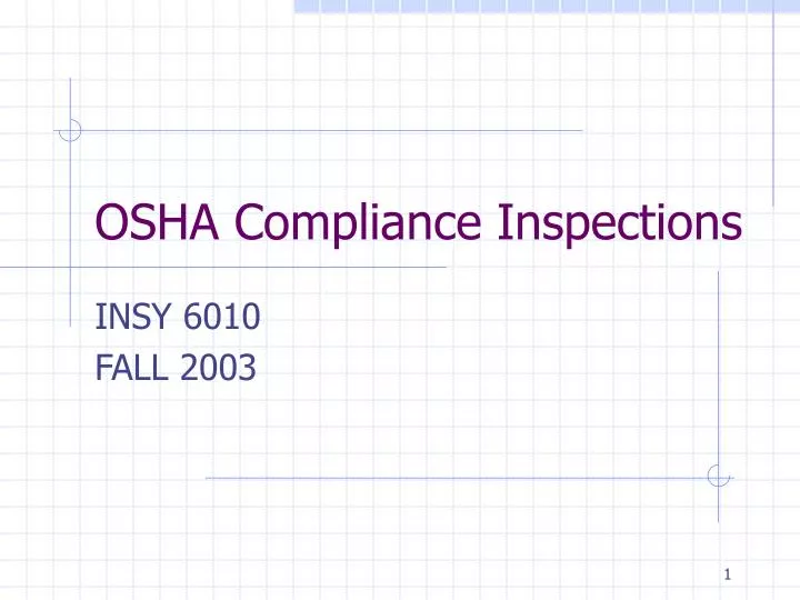 osha compliance inspections
