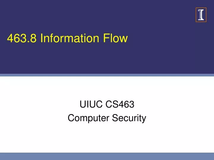 463 8 information flow