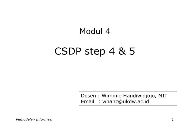 modul 4 csdp step 4 5