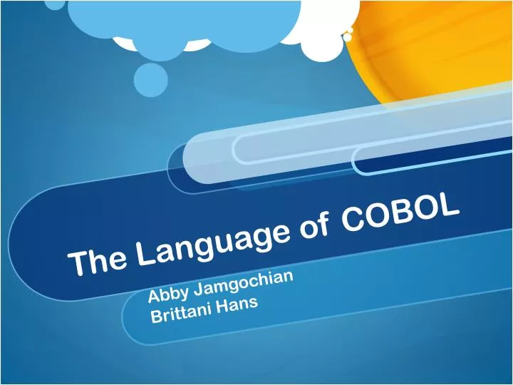 the language of cobol