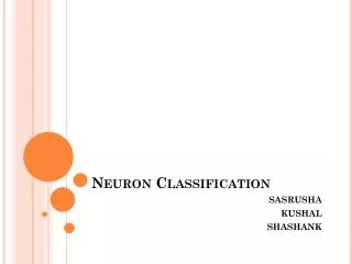 Neuron Classification