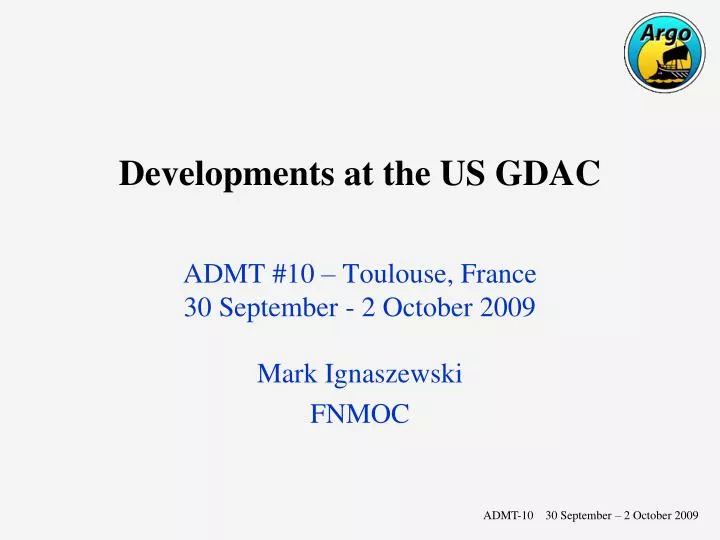 developments at the us gdac