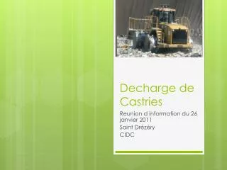 decharge de castries