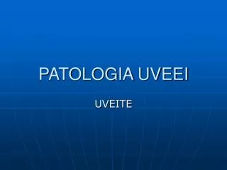 patologia uveei