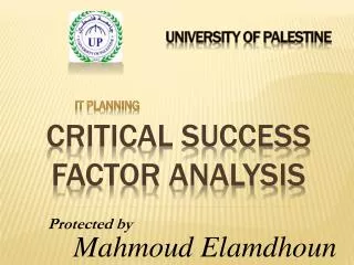 critical success factor analysis