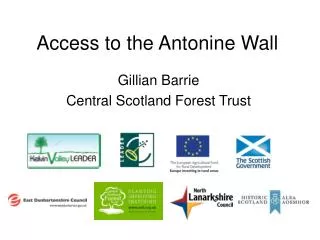 Access to the Antonine Wall